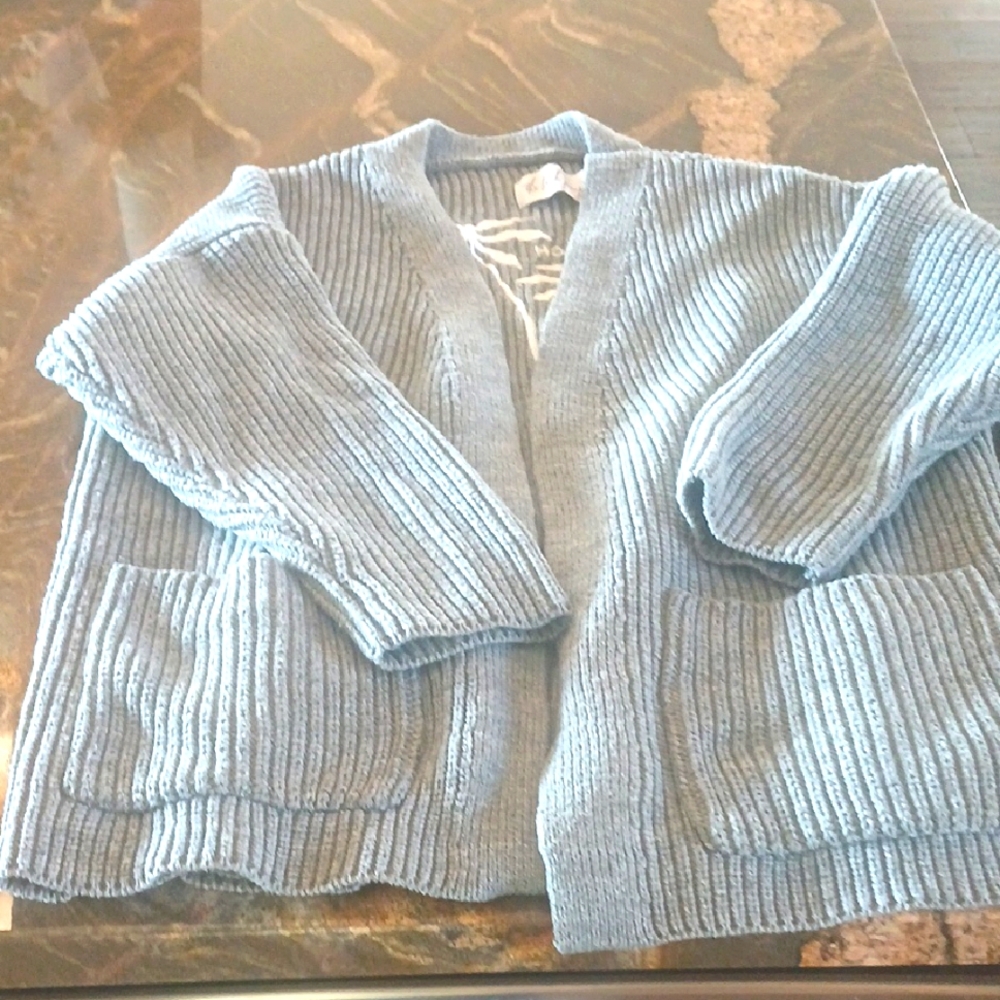 Cozy Grey Knit Cardigan
